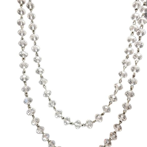 Crystal Faceted Necklace and two pairs dangle earrings from The Shop - Picture 3 of 10